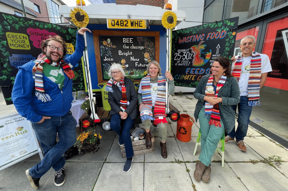 Cllr Toni Bradnum at the Sussex Green Hub during Big Green Week