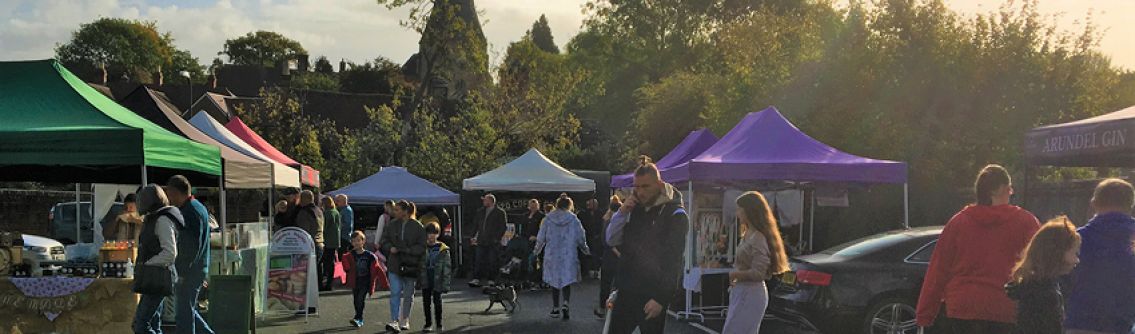 Market stalls in Billingshurst