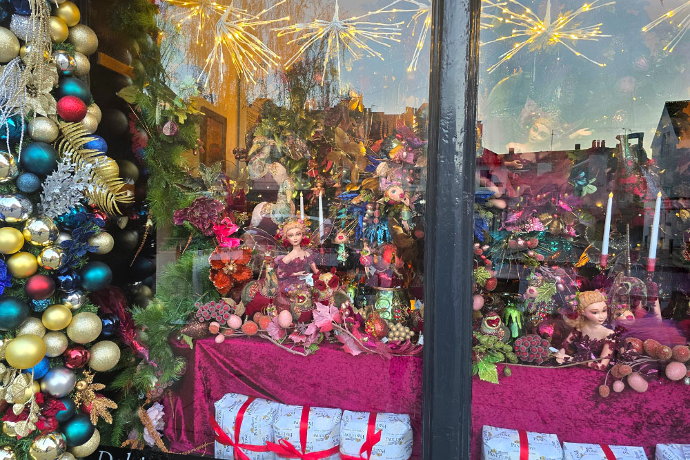 Carmela Deli window display