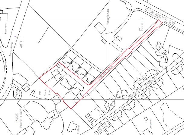 Location plan with red line to mark out boundary