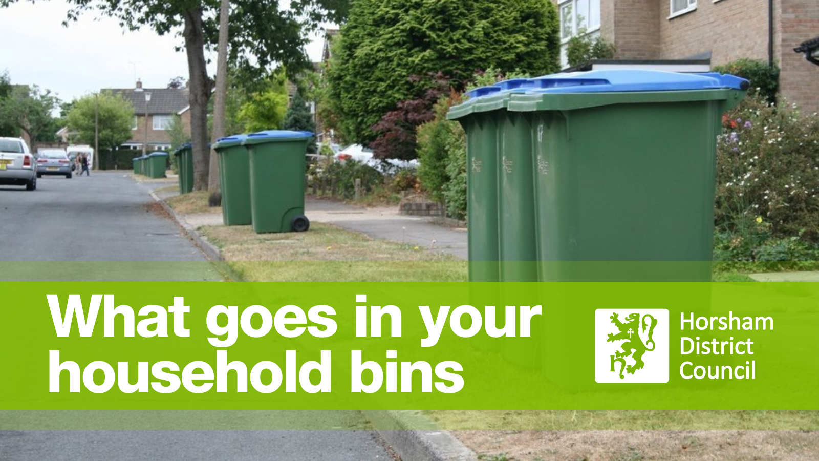 Recycling bin Horsham District Council