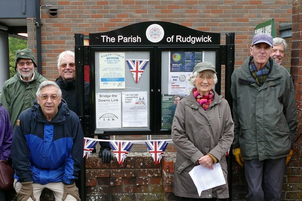 Rudgwick's Coronation notice board