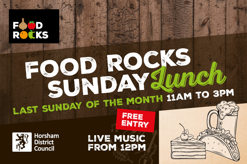 Food Rocks Sunday Lunch: Last Sunday of the month 11-3