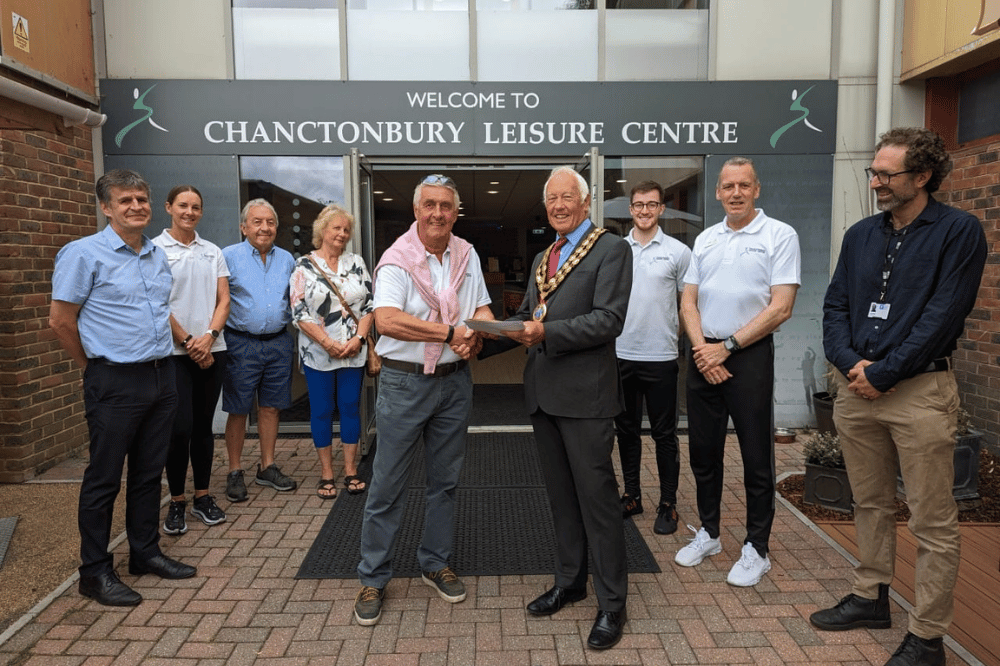 Phil Pickard was awarded the 2023 Horsham District Volunteer Award today for his outstanding contribution to Chanctonbury Leisure Centre.