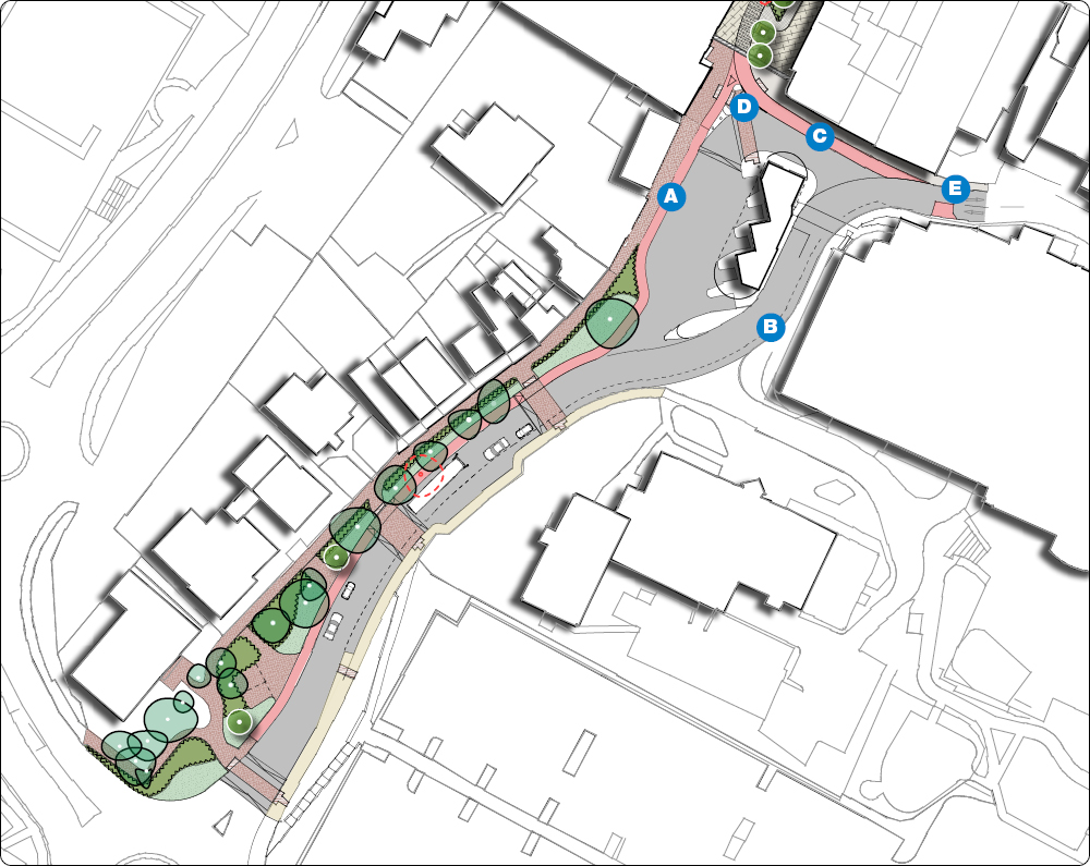 Illustrated map - Worthing Road