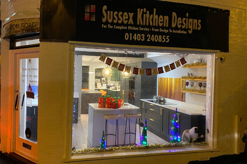 Sussex Kitchen Designs window display