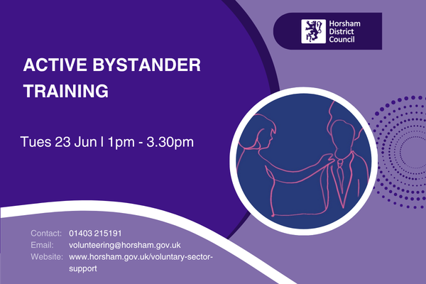 Active Bystander Training, 23 June, 1pm to 3.30pm