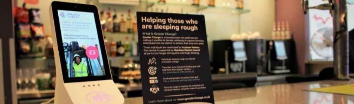 Greater Change cashless giving terminal